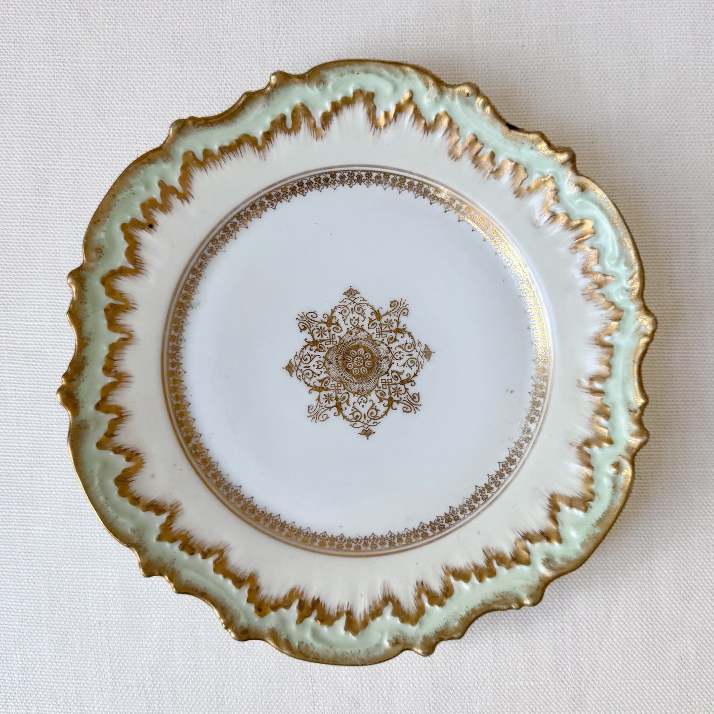 Antique 'Elite Limoges' Gold Trim Plates