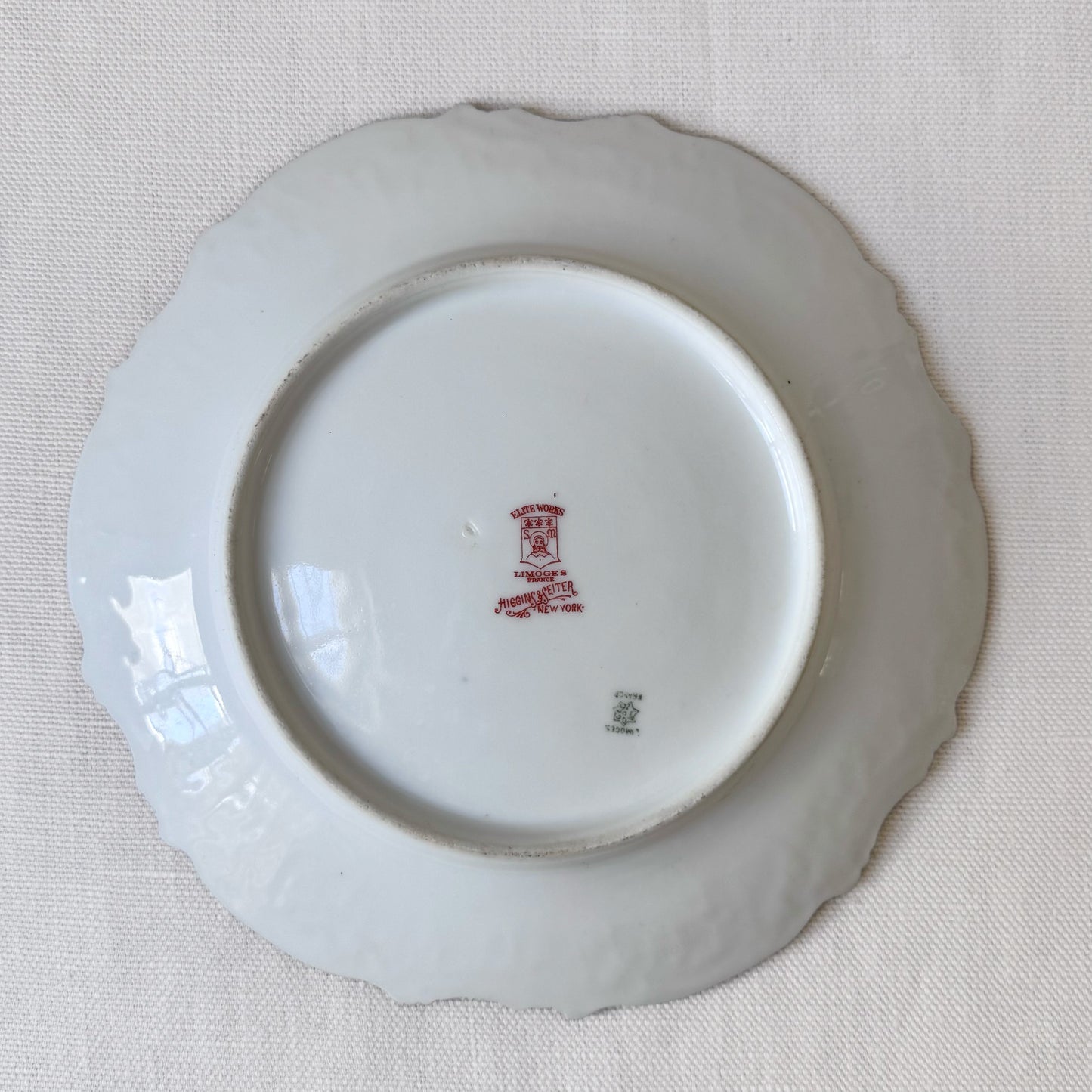 Antique 'Elite Limoges' Gold Trim Plates