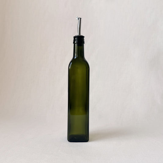 New Green Glass Olive Oil Dispenser