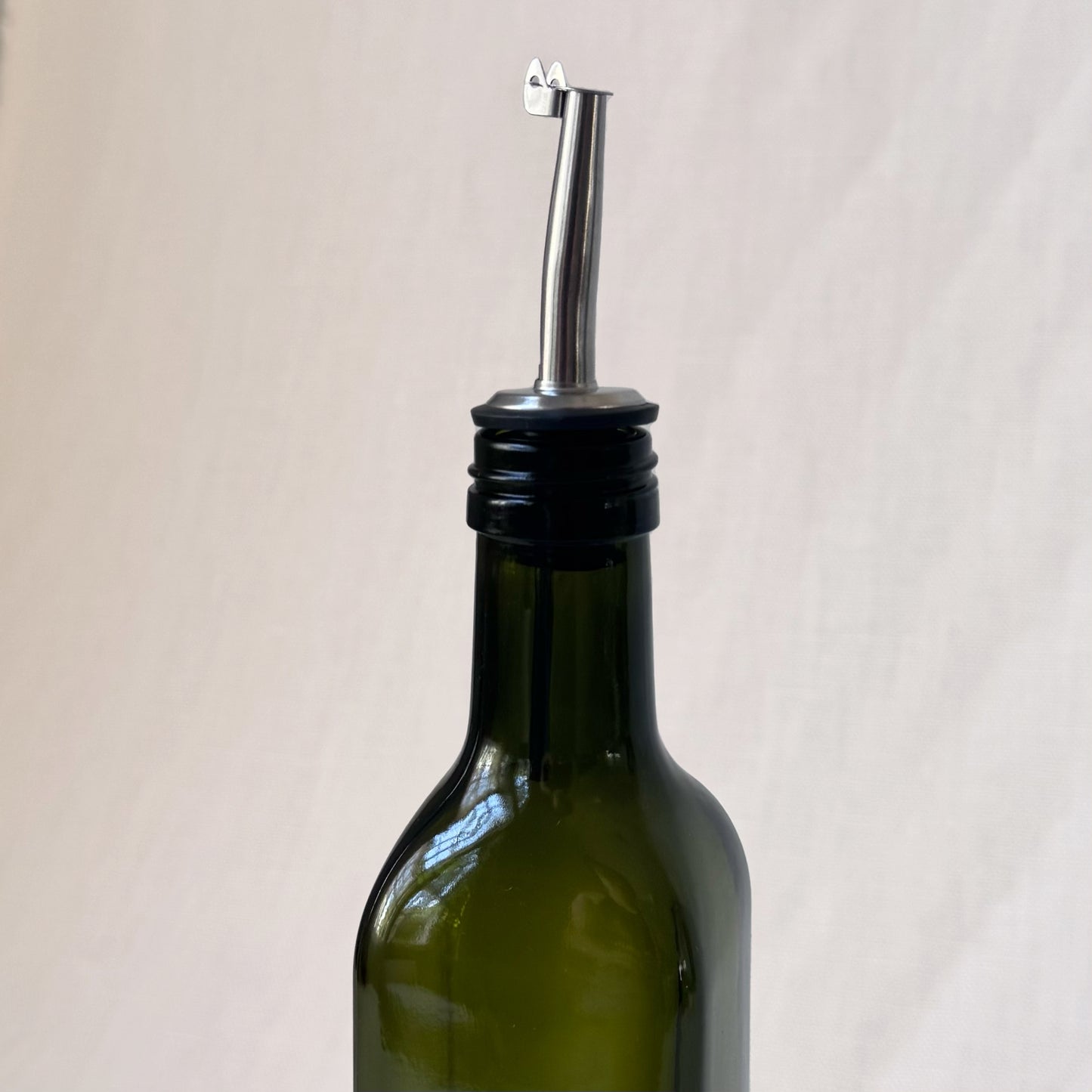 New - Green Glass Olive Oil Dispenser