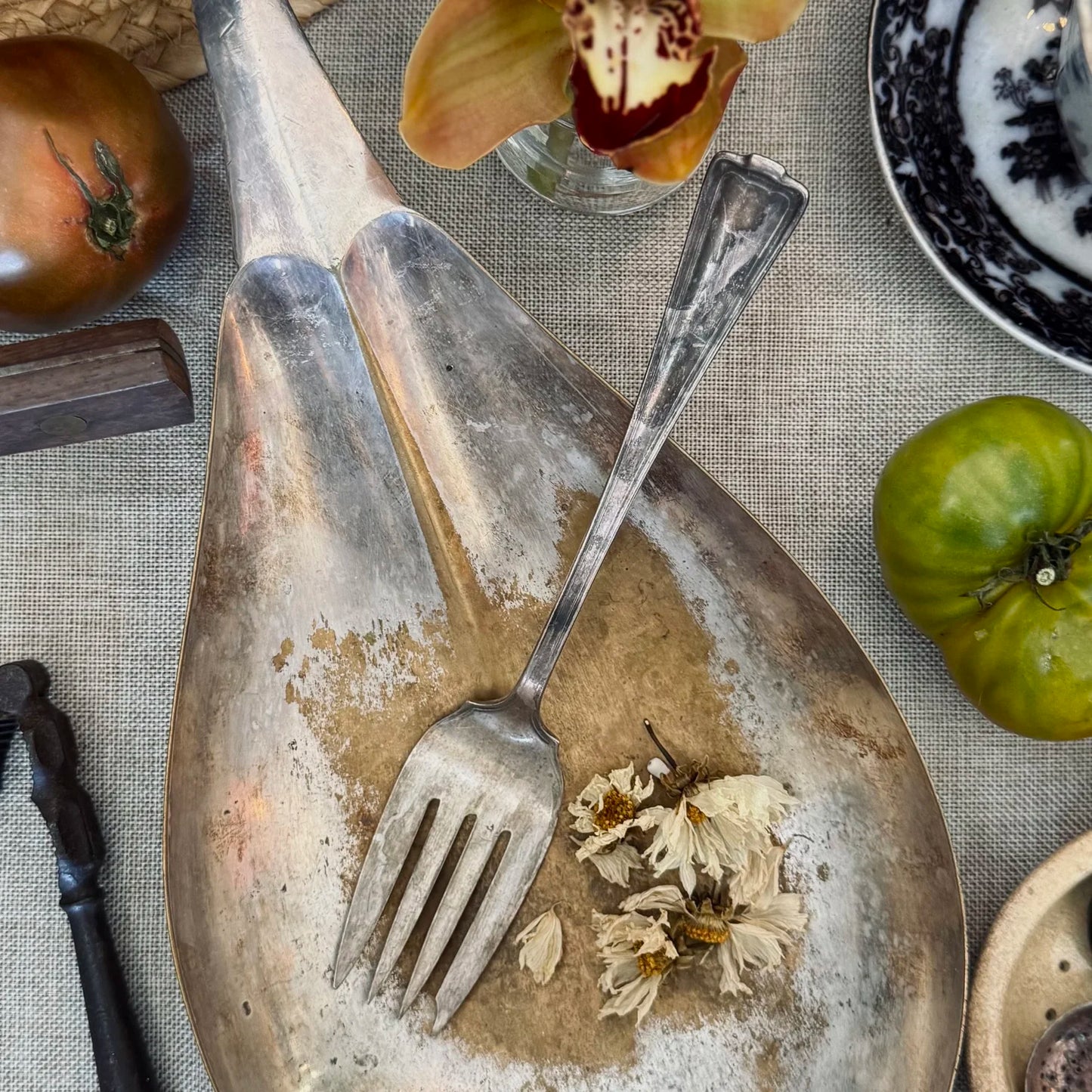 Silver Plate Large Spoon Rest