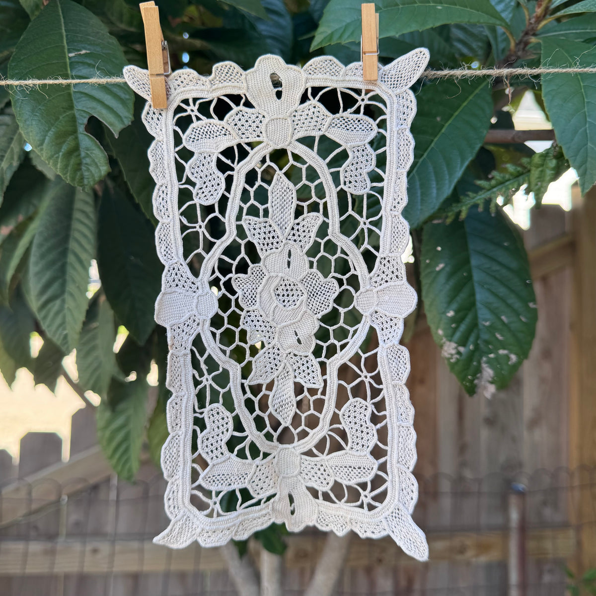 Vintage Hand Crochet Lace Doily