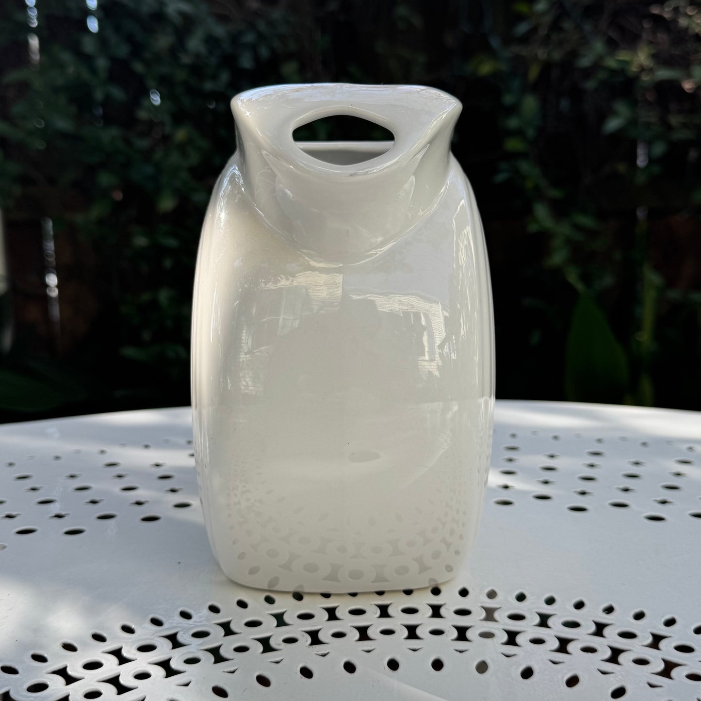 Vintage 'Fiestaware' White Disc Pitcher