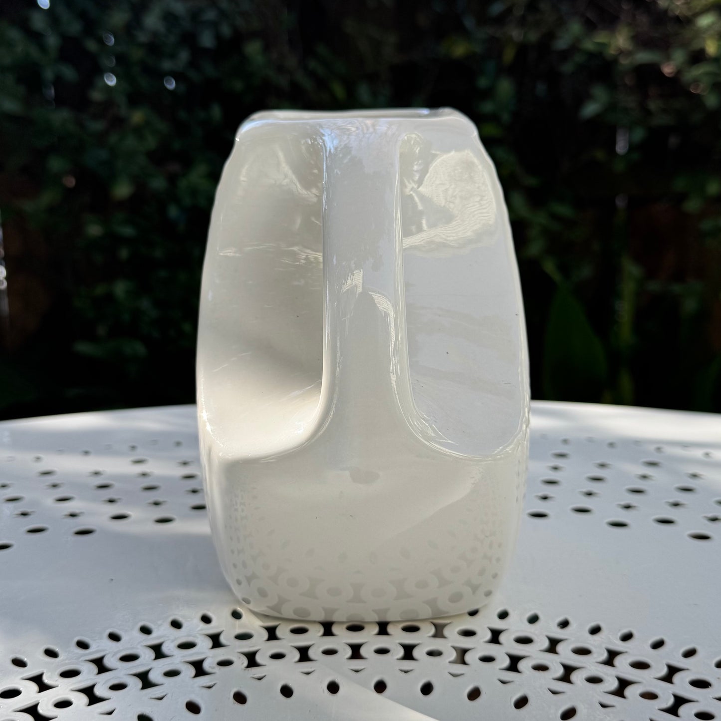Vintage 'Fiestaware' White Disc Pitcher