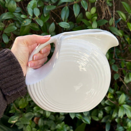 'Fiestaware' White Disc Pitcher