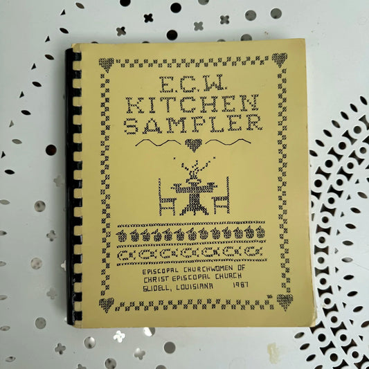 E.C.W. Kitchen Sampler Vintage Louisiana Cookbook