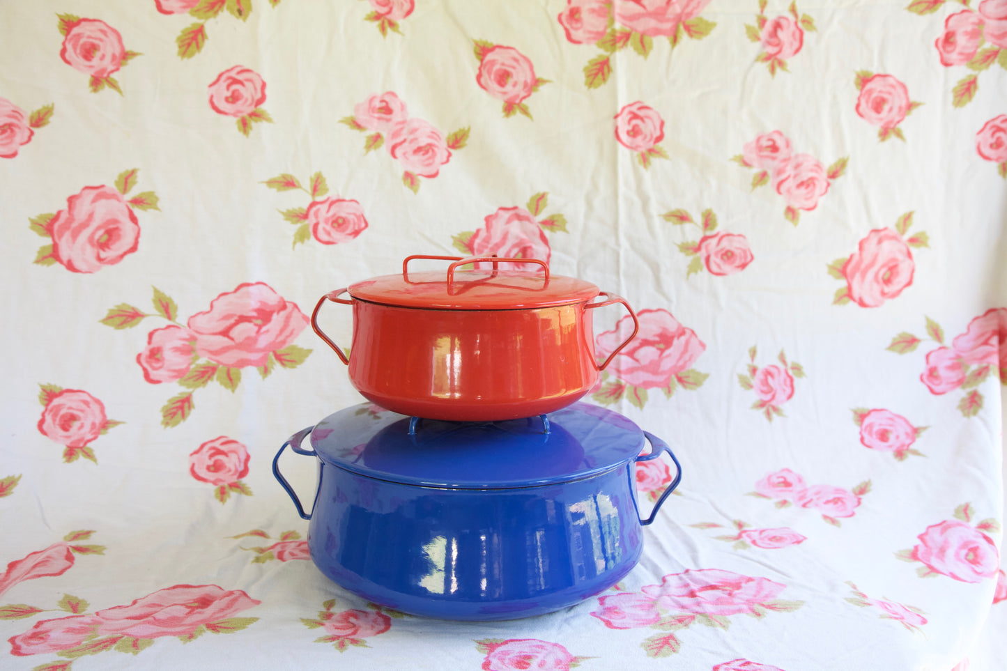 Red Kobenstyle- 4qt. Casserole Pot- 1959 (4 Duck Logo)