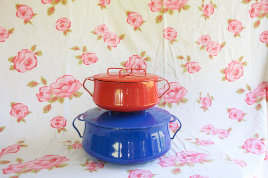 Red Kobenstyle- 4qt. Casserole Pot- 1959 (4 Duck Logo)
