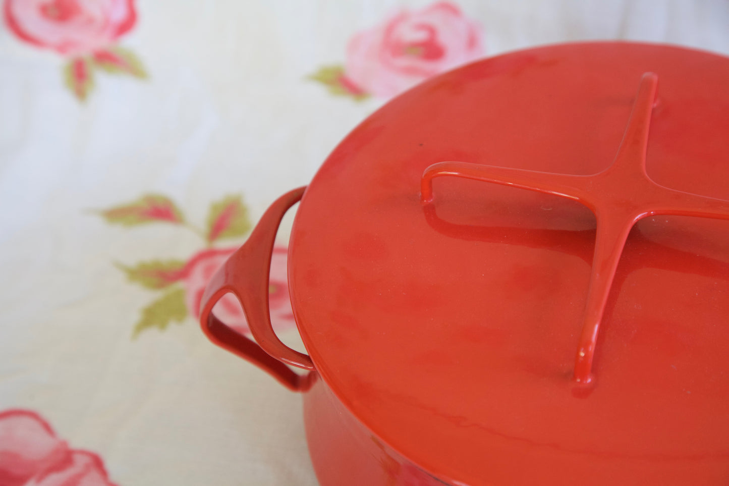 Red Kobenstyle- 4qt. Casserole Pot- 1959 (4 Duck Logo)