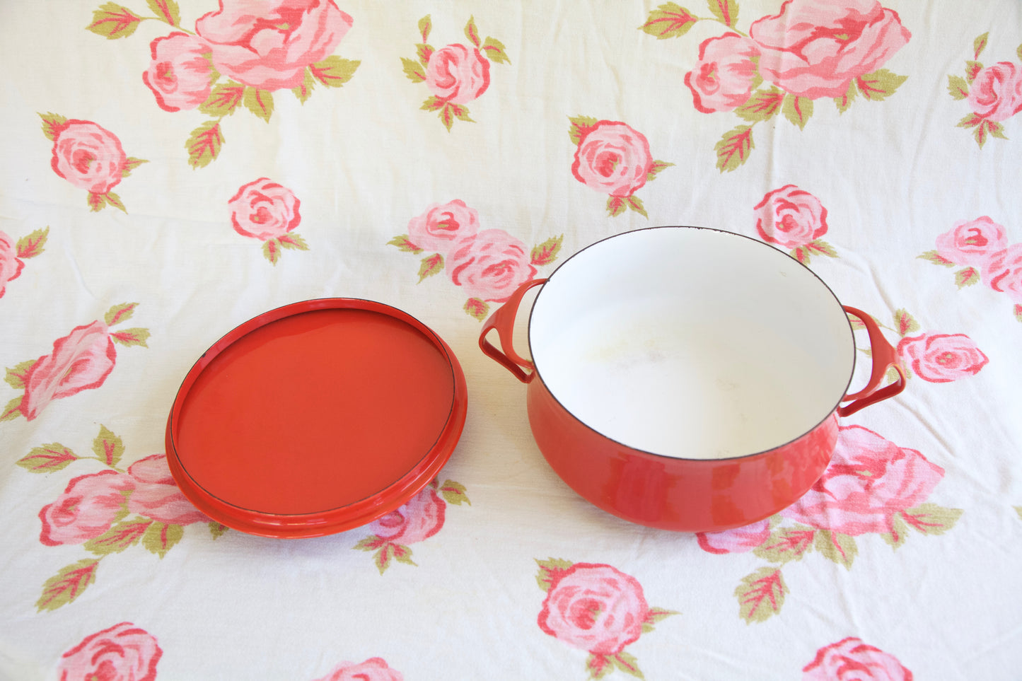 Red Kobenstyle- 4qt. Casserole Pot- 1959 (4 Duck Logo)