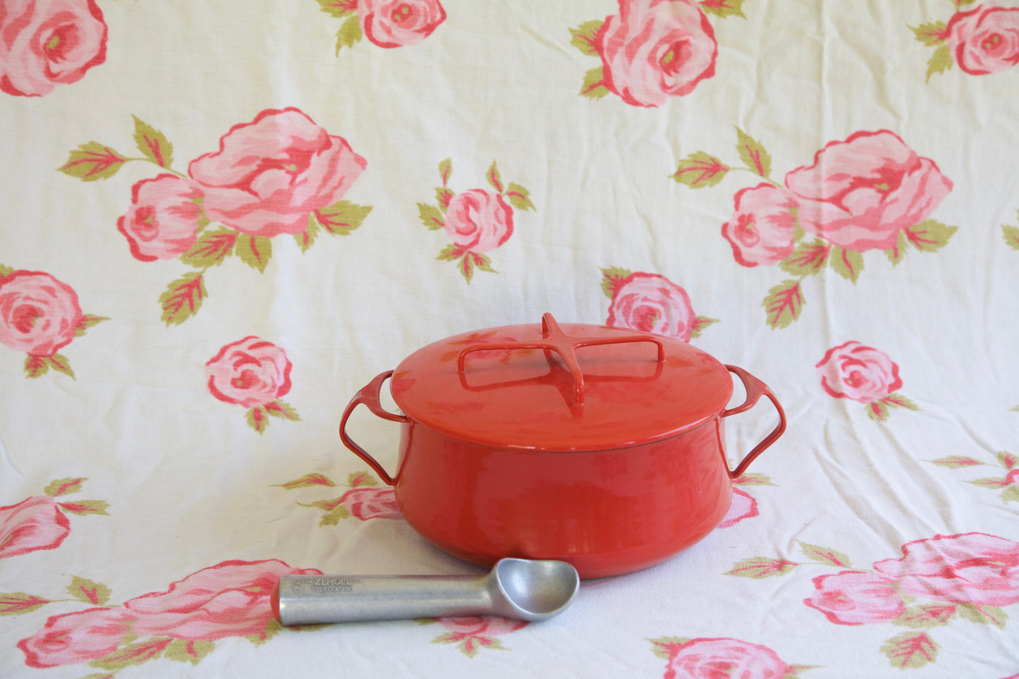 Red Kobenstyle- 4qt. Casserole Pot- 1959 (4 Duck Logo)