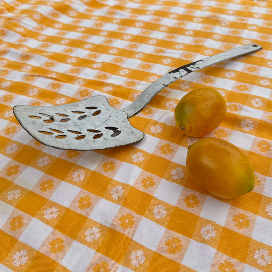 Antique White Enamel Spatula