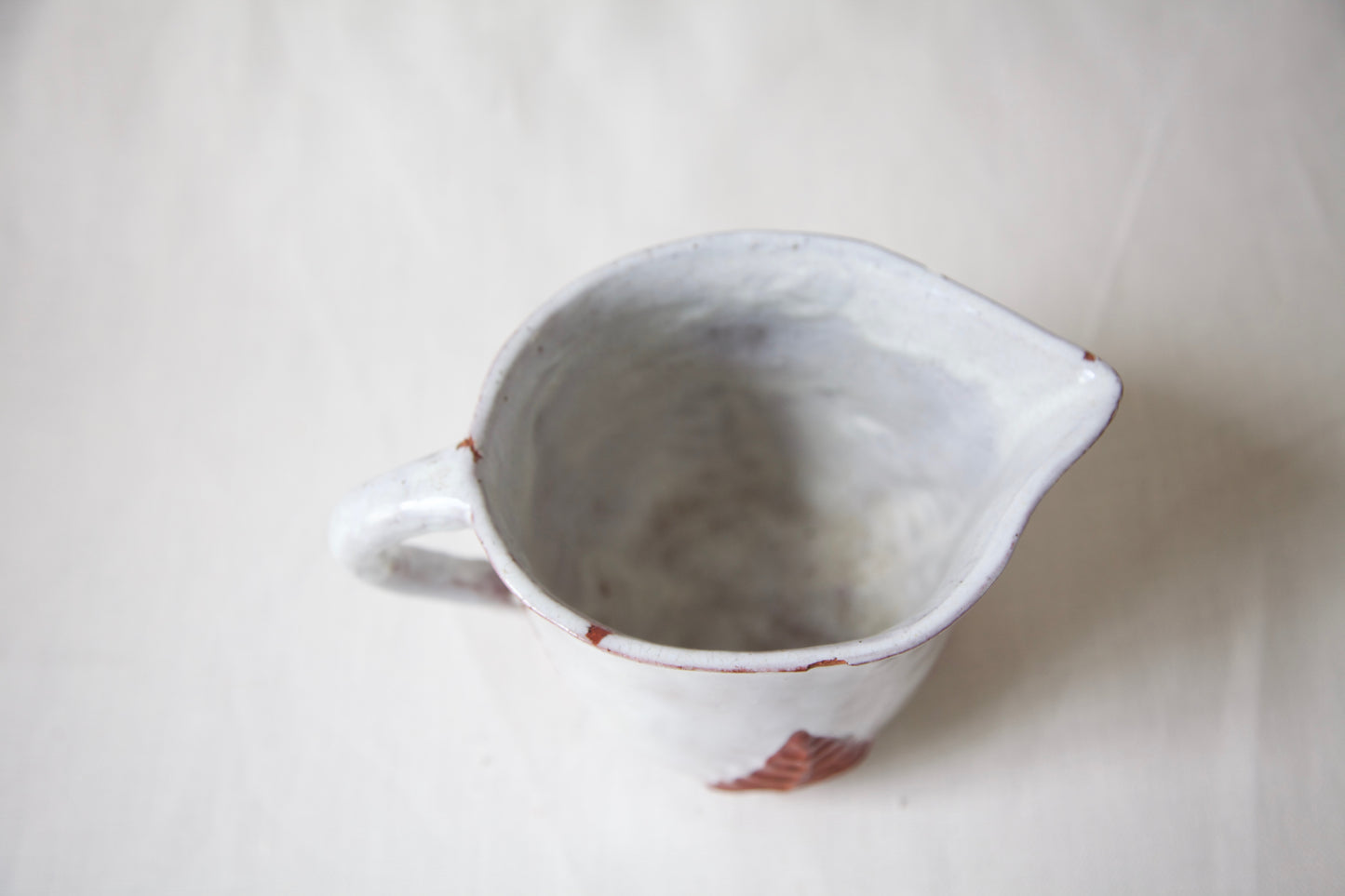 Hand Built Pitcher- Leaf Motif