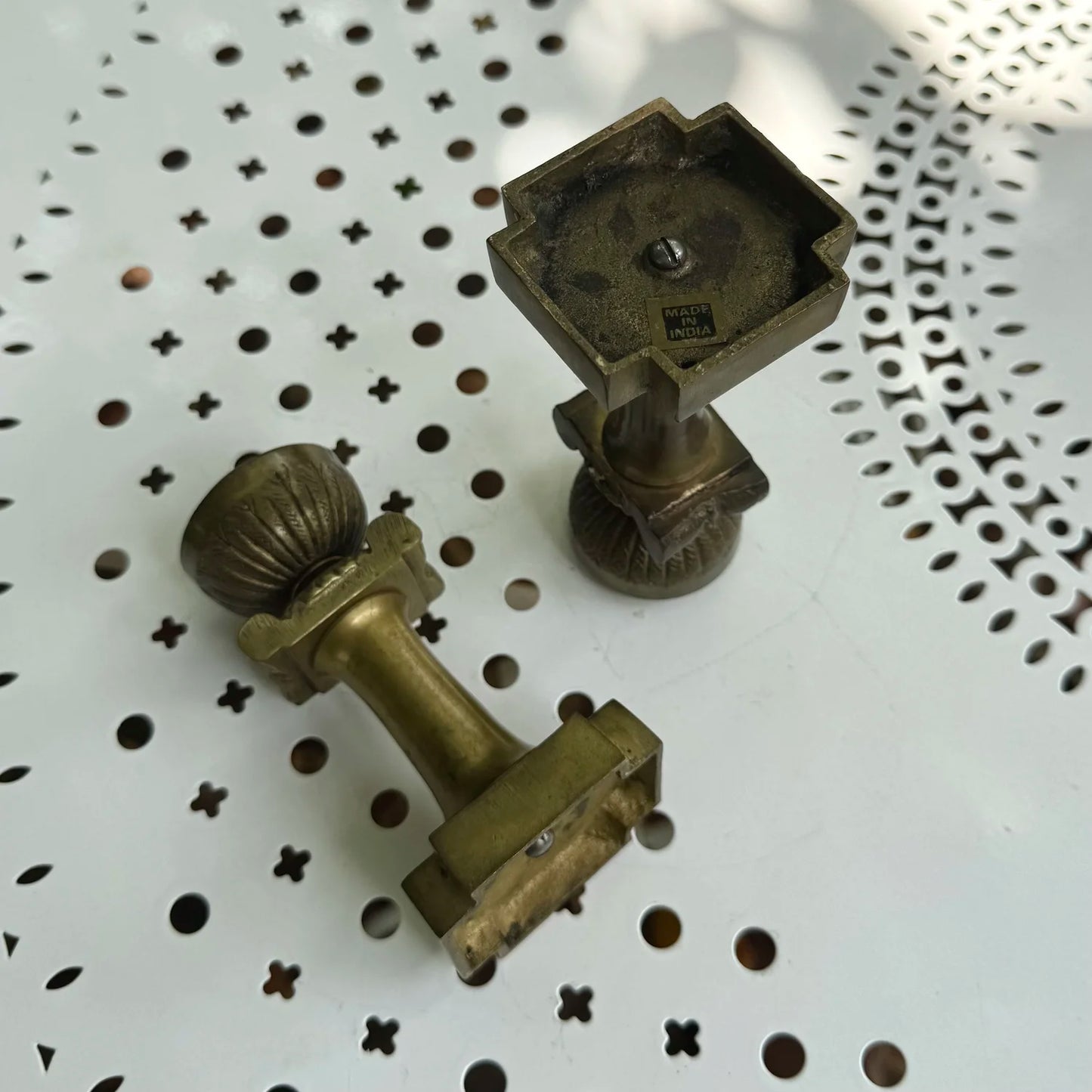 Brass Candlestick Set