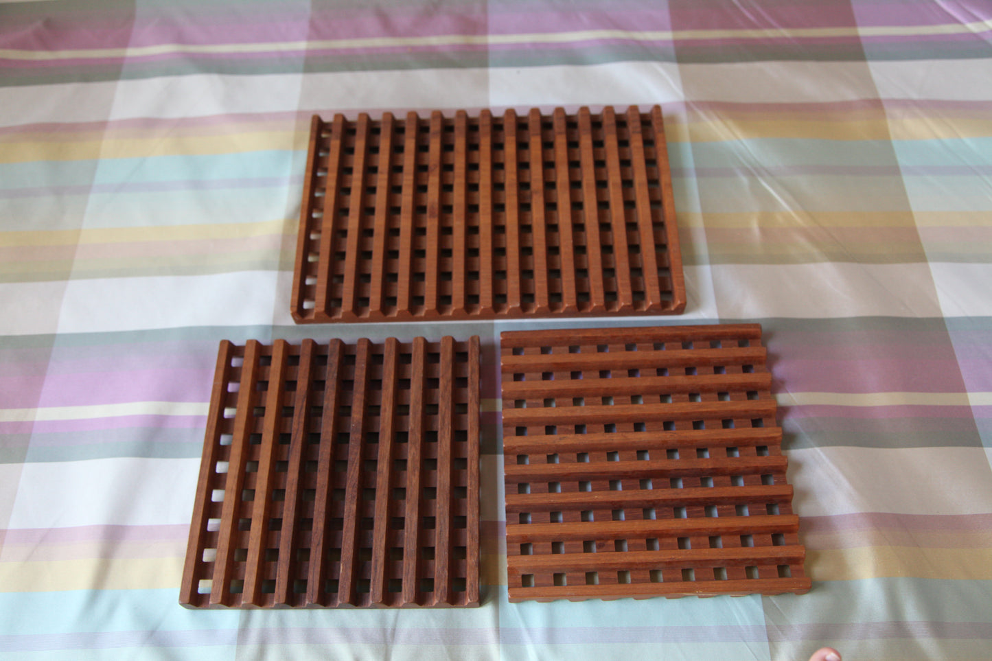 Vintage Dansk Reversible Trivets- Set of 3