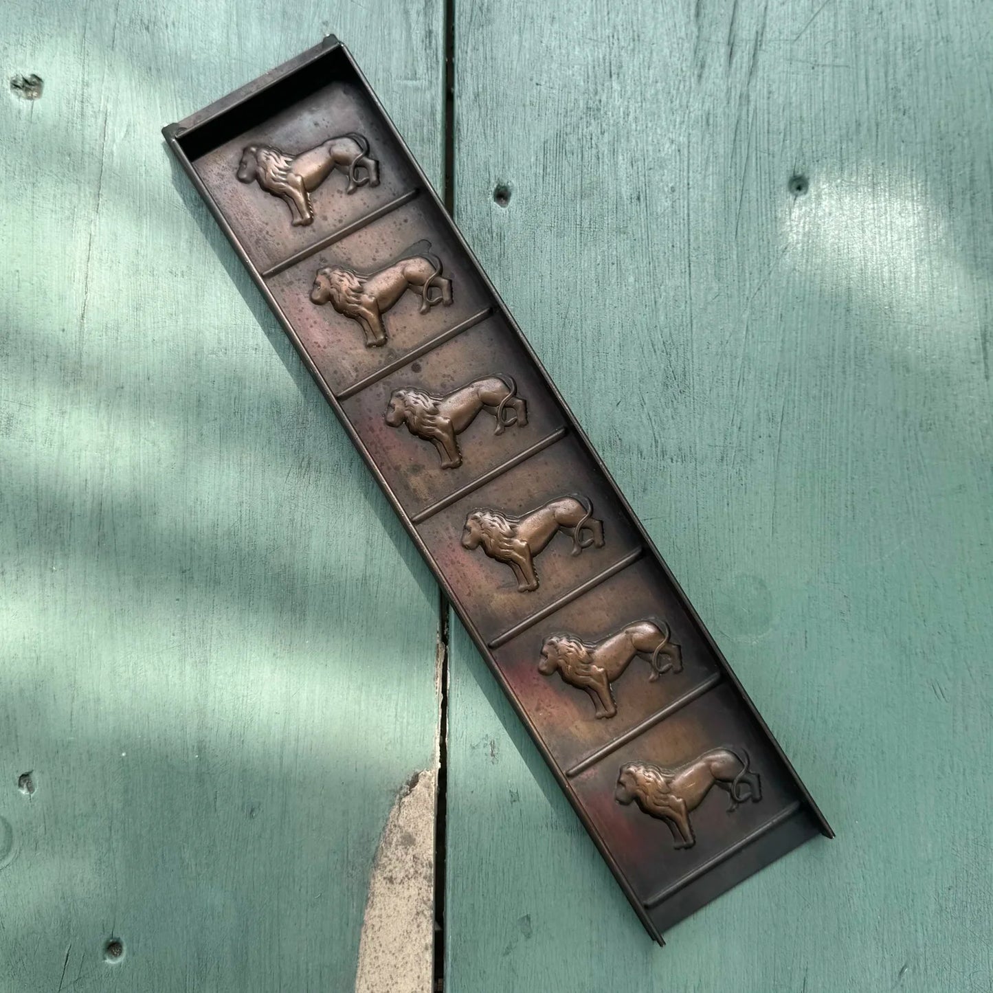 Antique Copper Lion Chocolate Mold