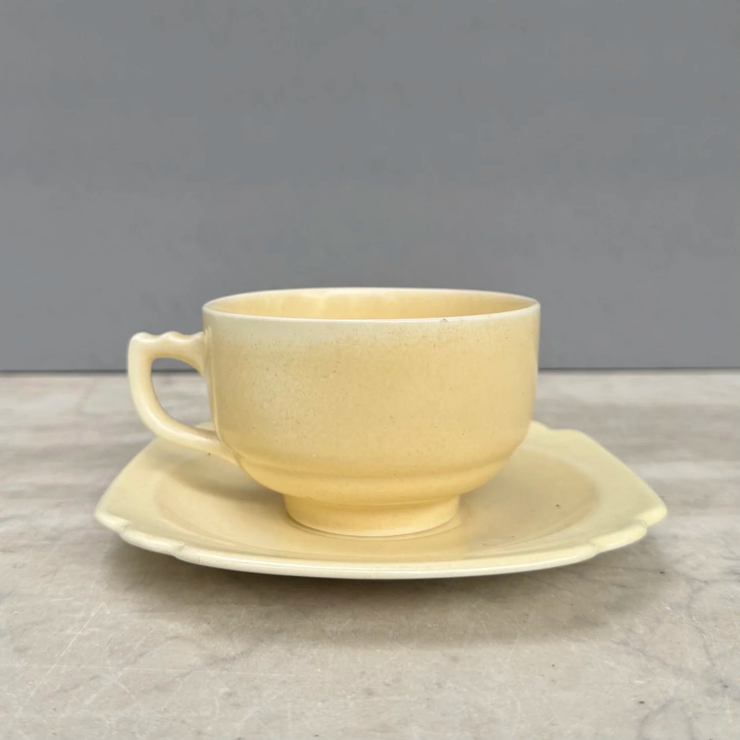 Butter Yellow Teacup & Saucer