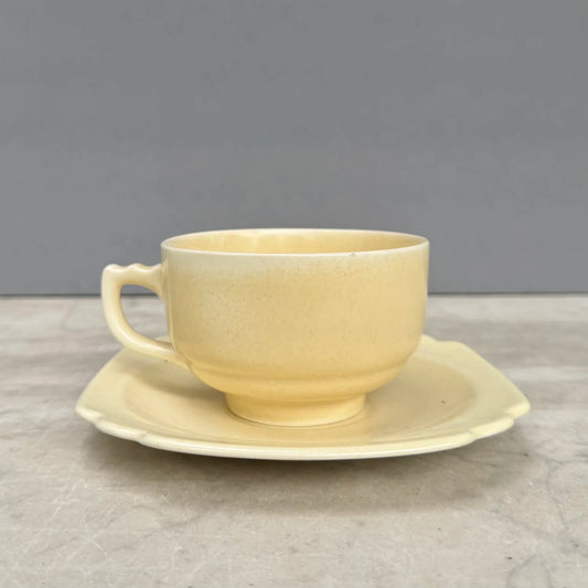 Butter Yellow Teacup & Saucer