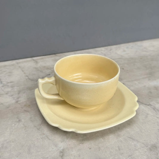 Butter Yellow Teacup & Saucer