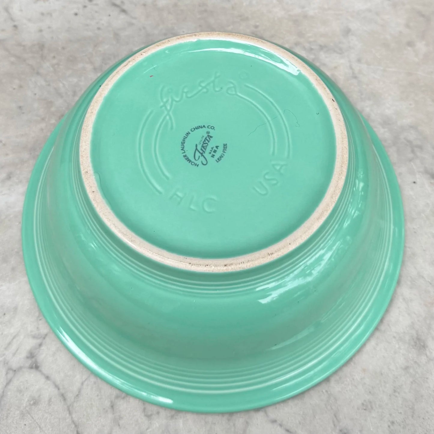 1980's 'Fiesta' Sea Mist Green Mixing Bowl