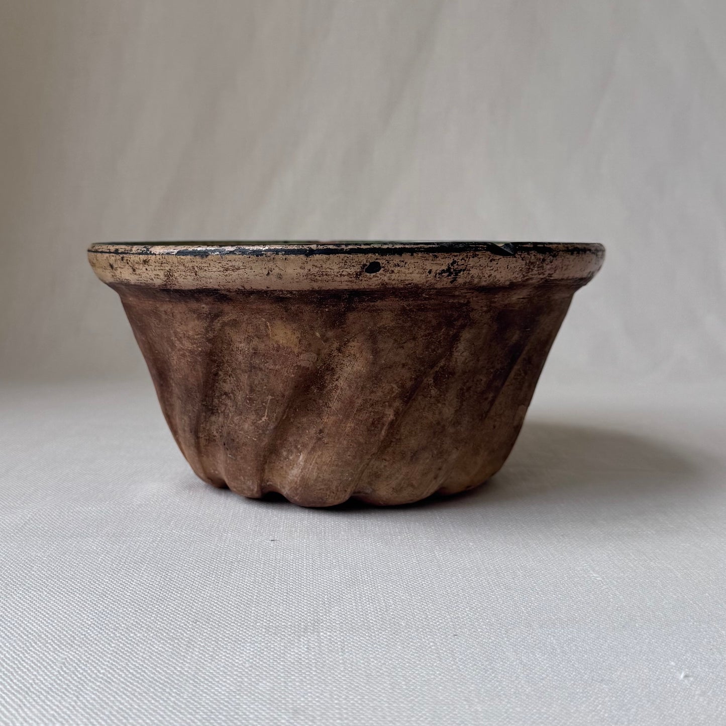 Antique Stoneware Bundt Pan