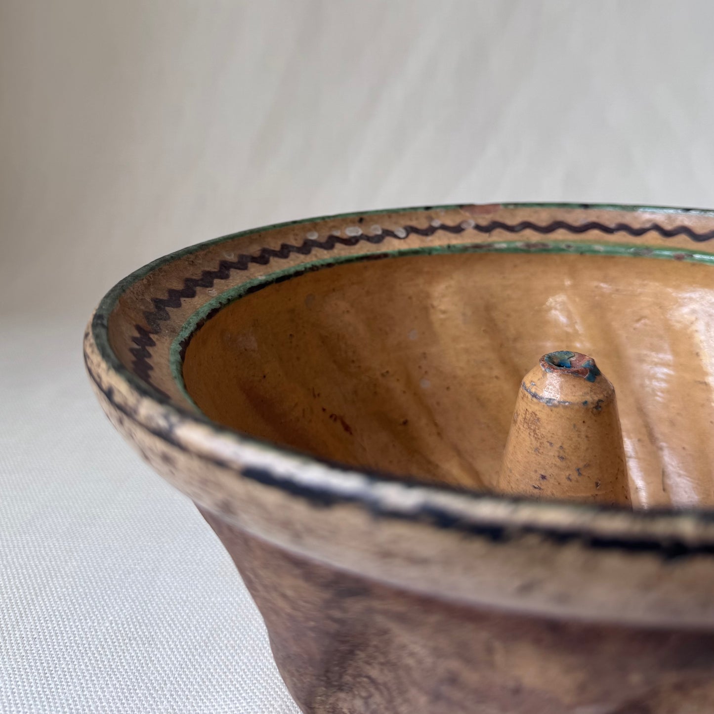 Antique Stoneware Bundt Pan