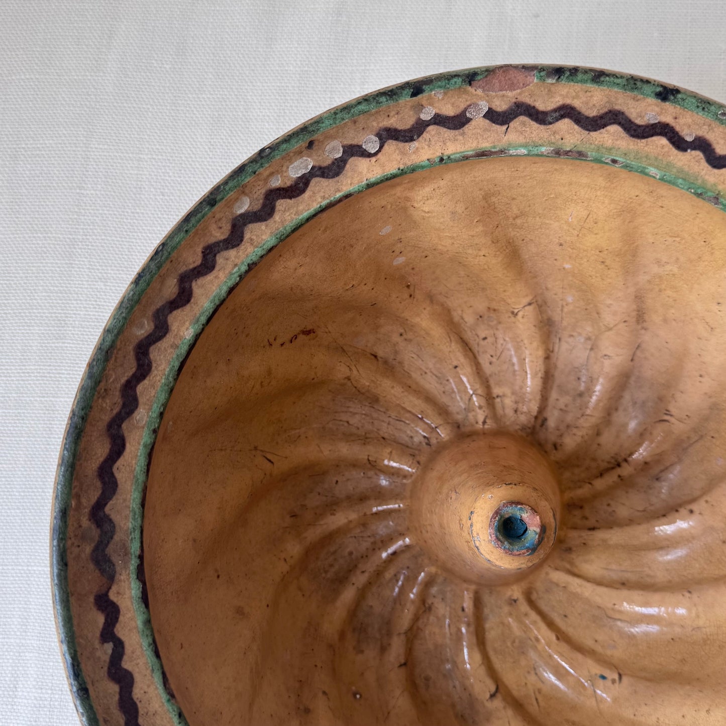 Antique Stoneware Bundt Pan