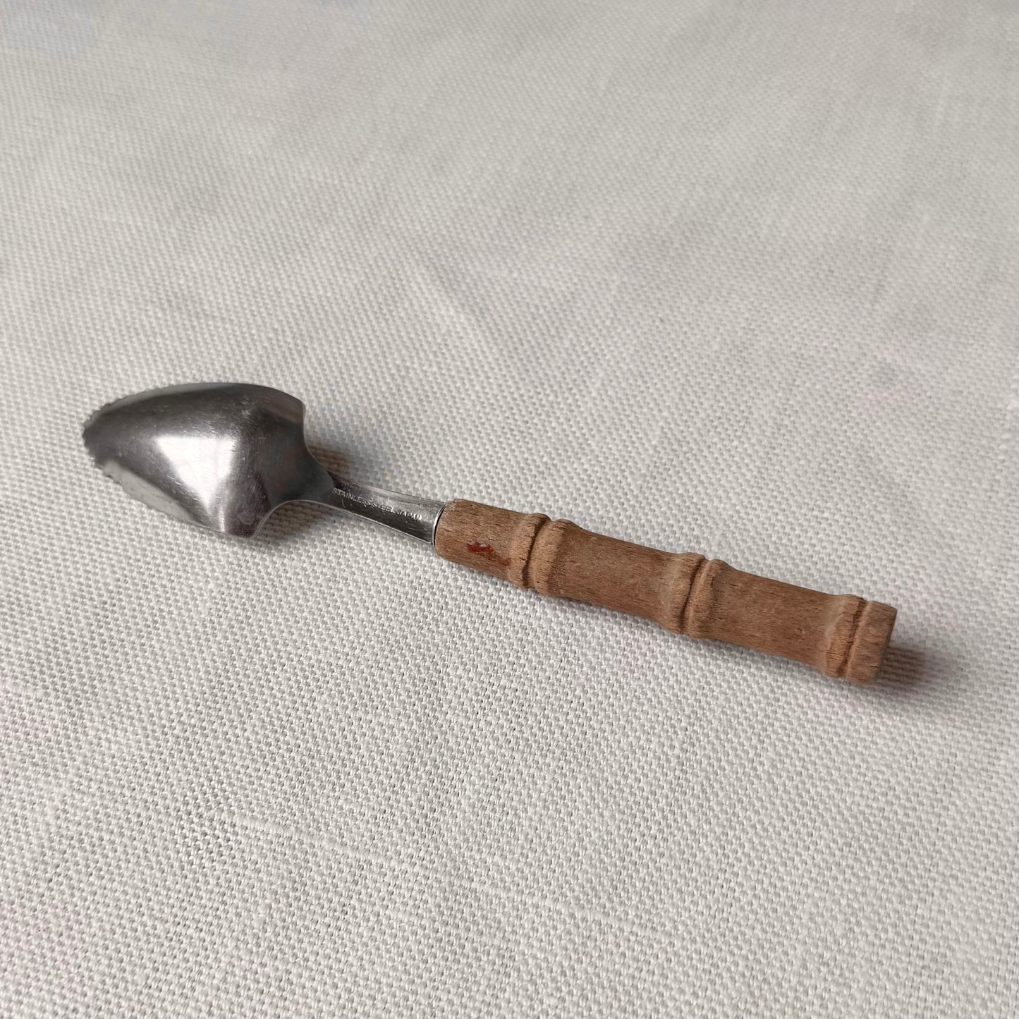 1960's Bamboo Style Wooden Handle Grapefruit Spoon Set