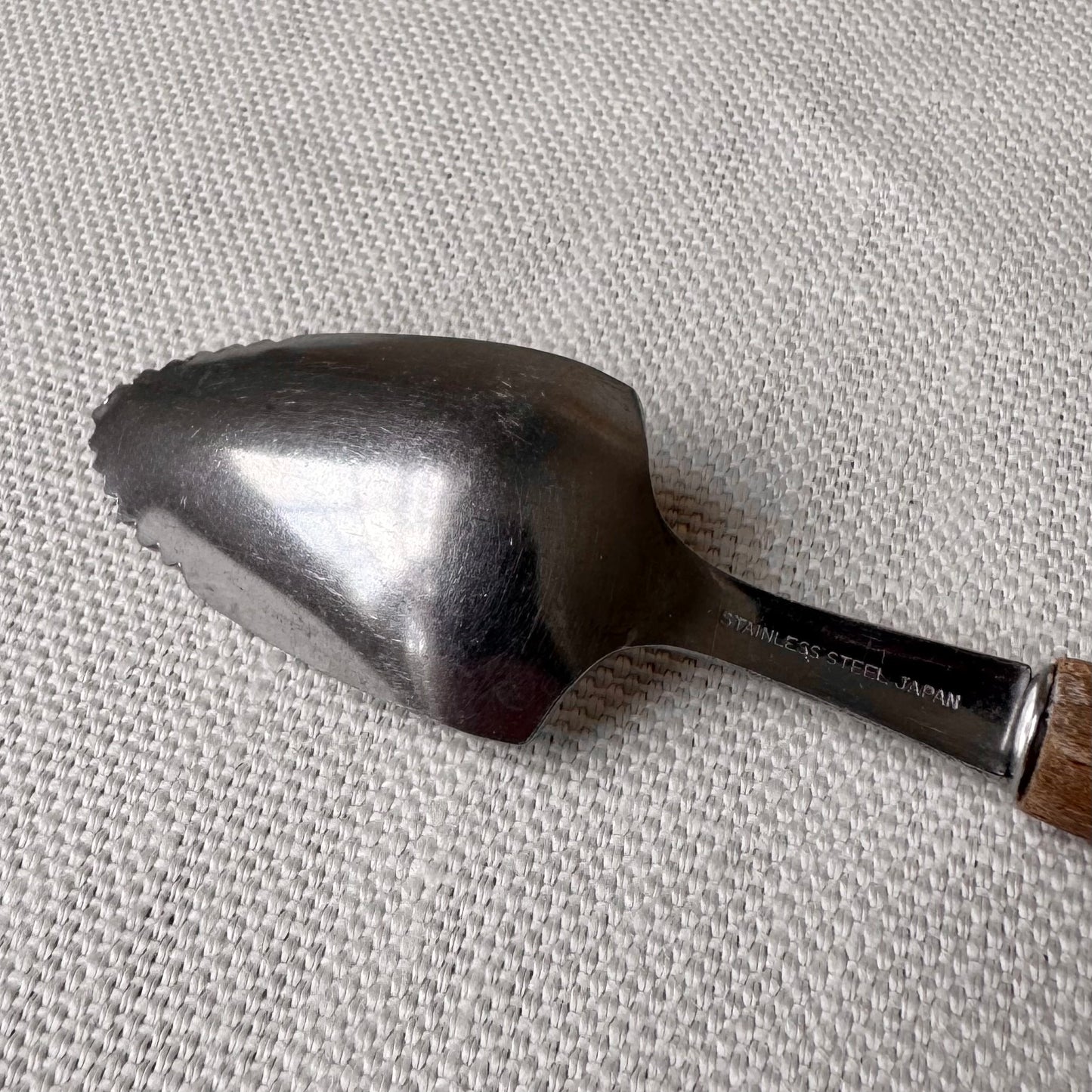 1960's Bamboo Style Wooden Handle Grapefruit Spoon Set