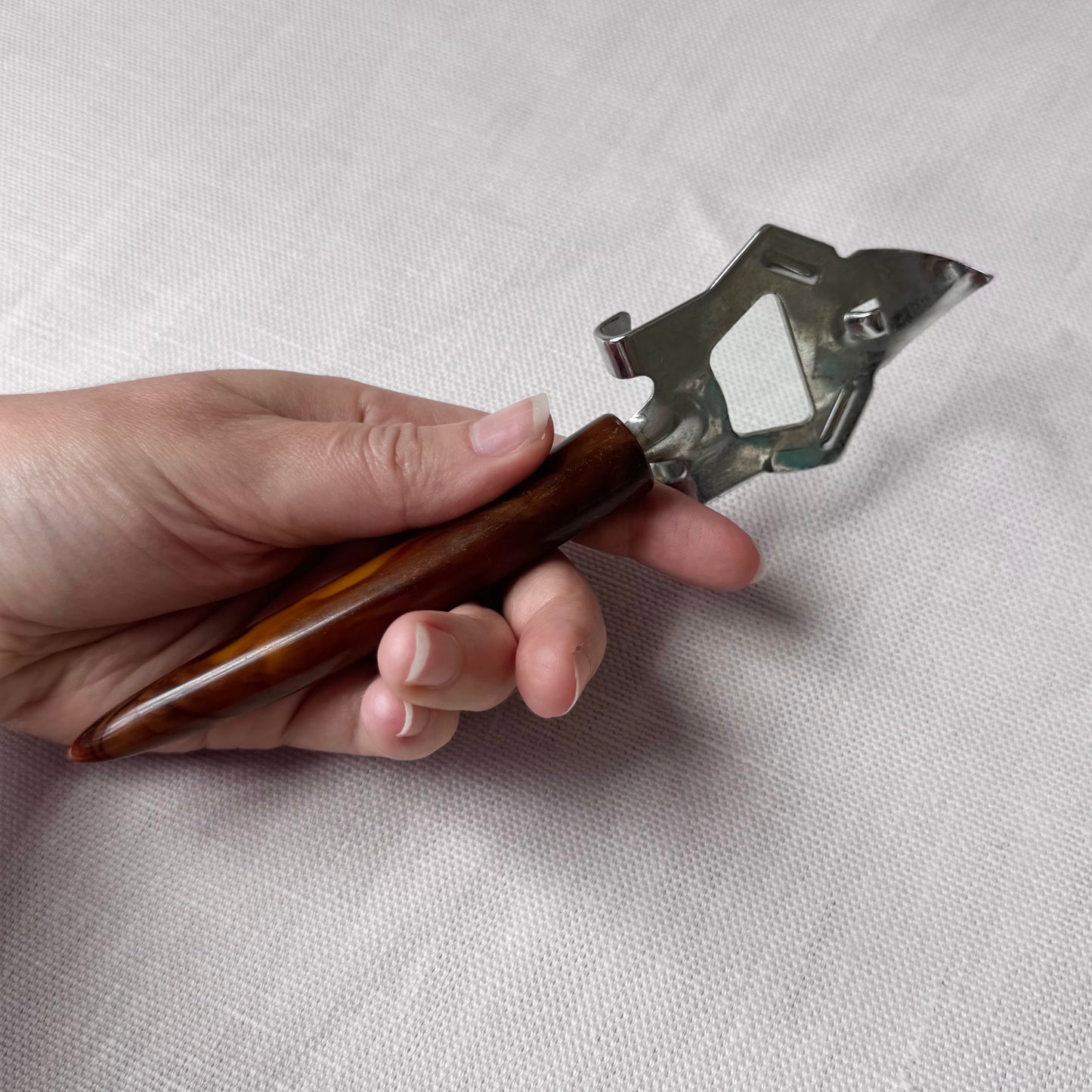 MCM Bakelite Swirl Handle Bottle Opener
