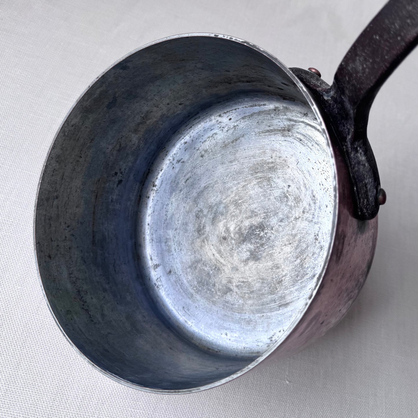 Antique French Copper Sauce Pan & Lid