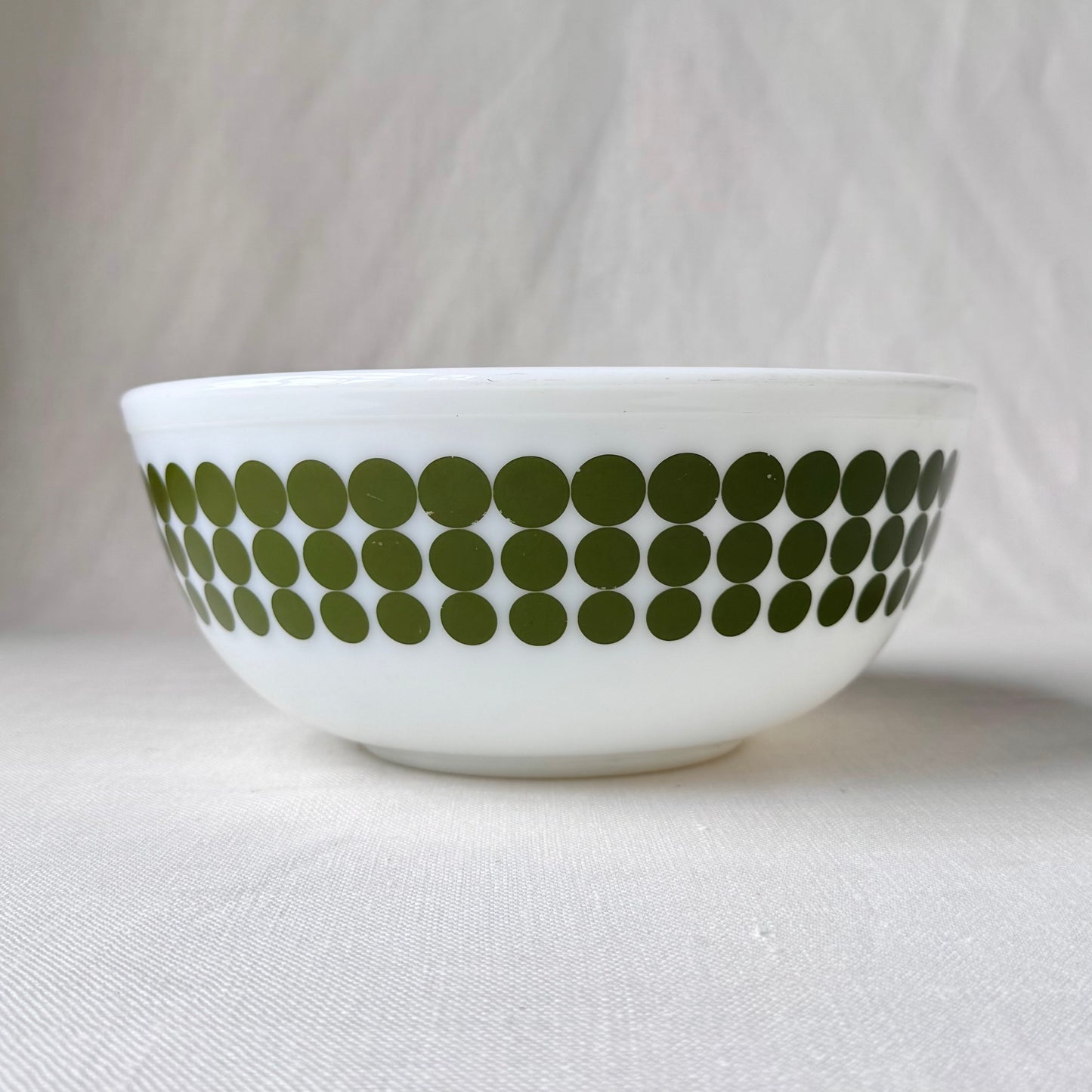 1960's 'Pyrex' Green Dot Mixing Bowl