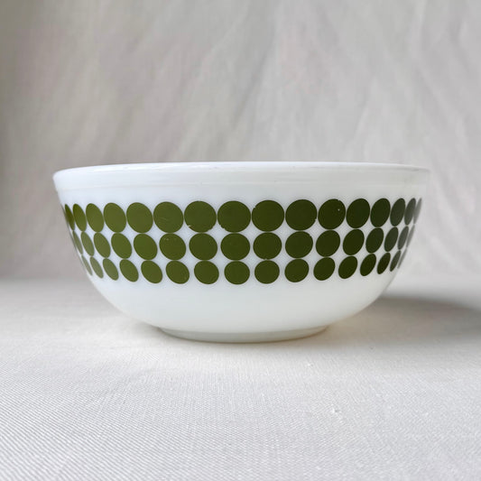 1960's 'Pyrex' Green Dot Mixing Bowl