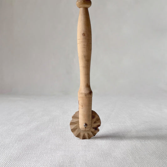 Hand Carved Wooden Dough Cutter