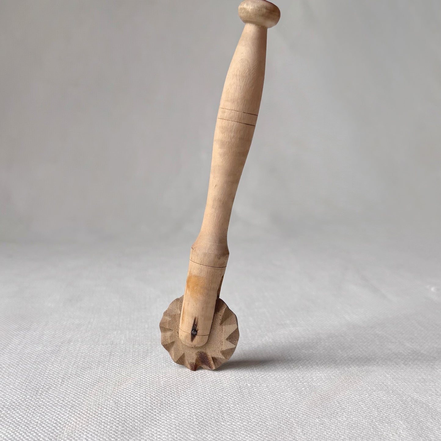 Hand Carved Wooden Dough Cutter