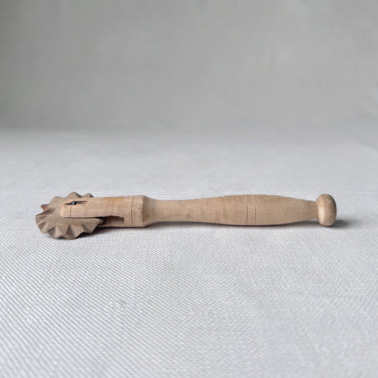 Hand Carved Wooden Dough Cutter