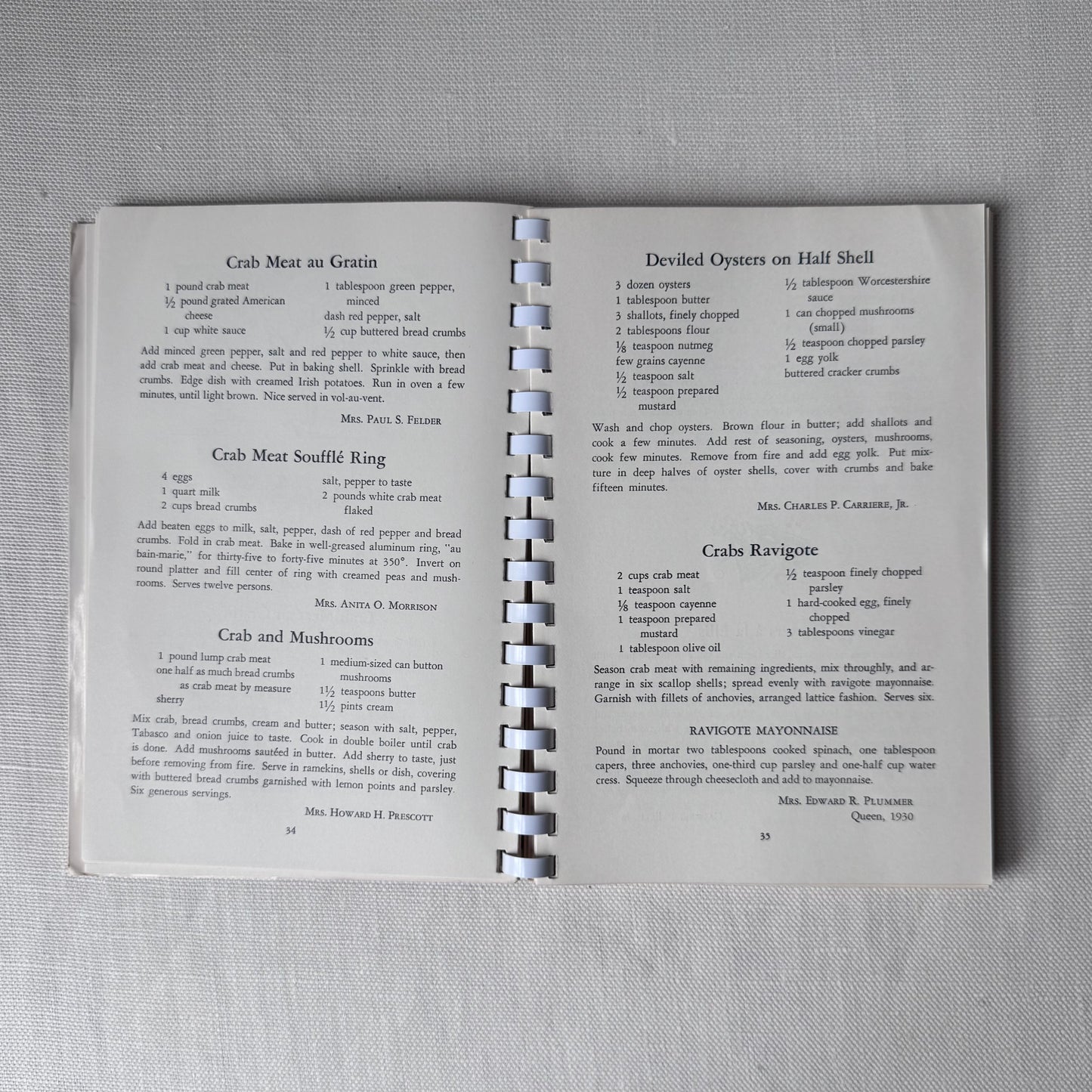 Vintage 'Carnival of Recipes to a King's Taste' Cookbook