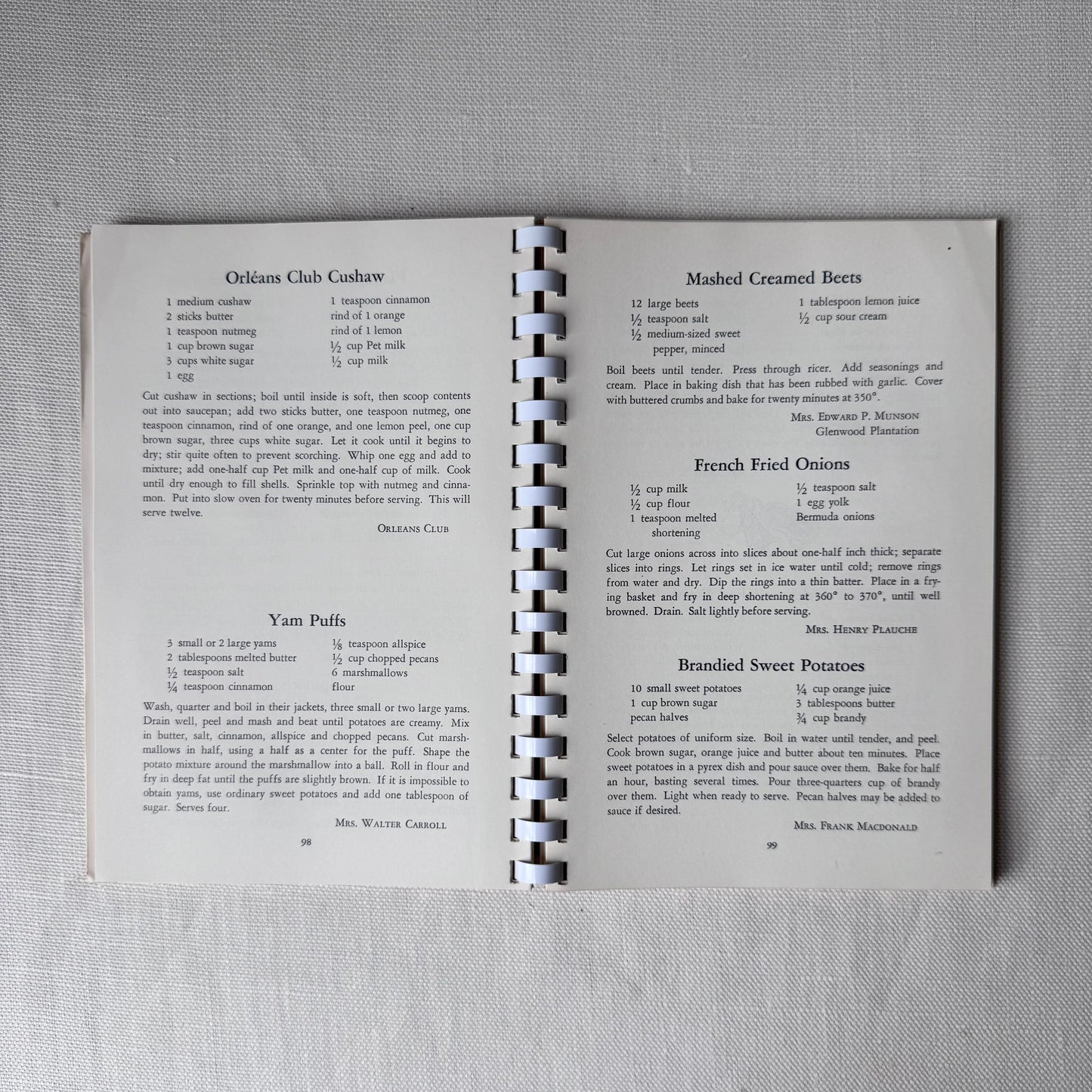 Vintage 'Carnival of Recipes to a King's Taste' Cookbook