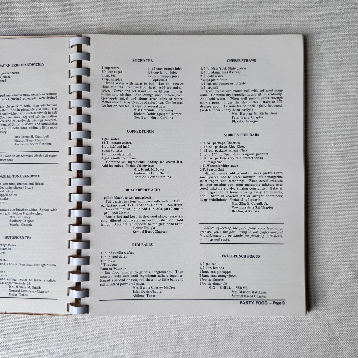 Vintage 'Tamassee Dar School' Cookbook