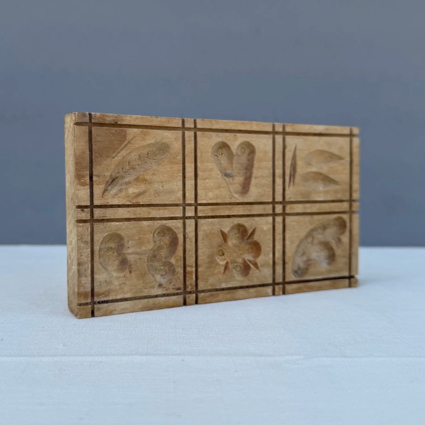 Homemade Wooden Carved Cookie Press