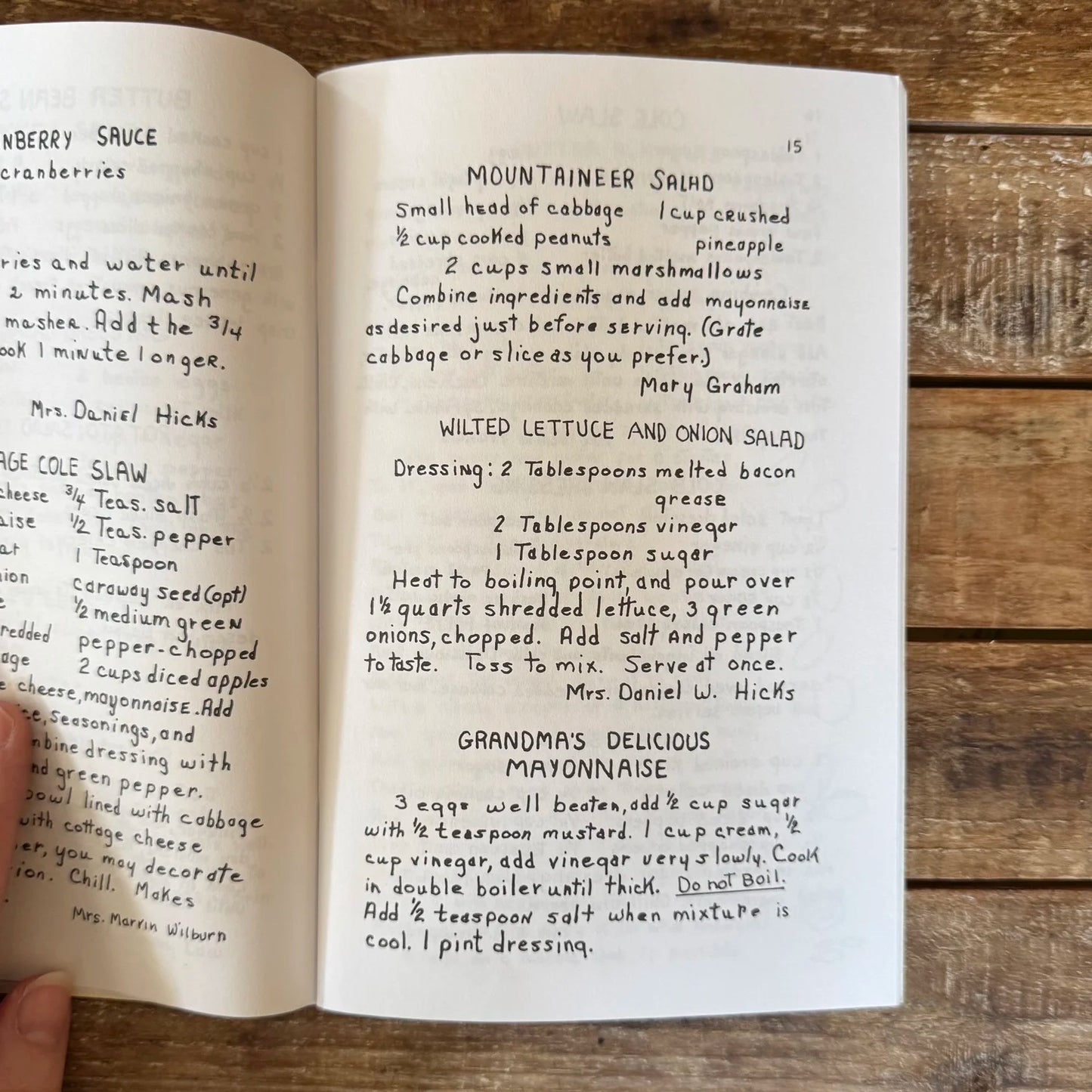 'Old Timey Recipes' Cookbook