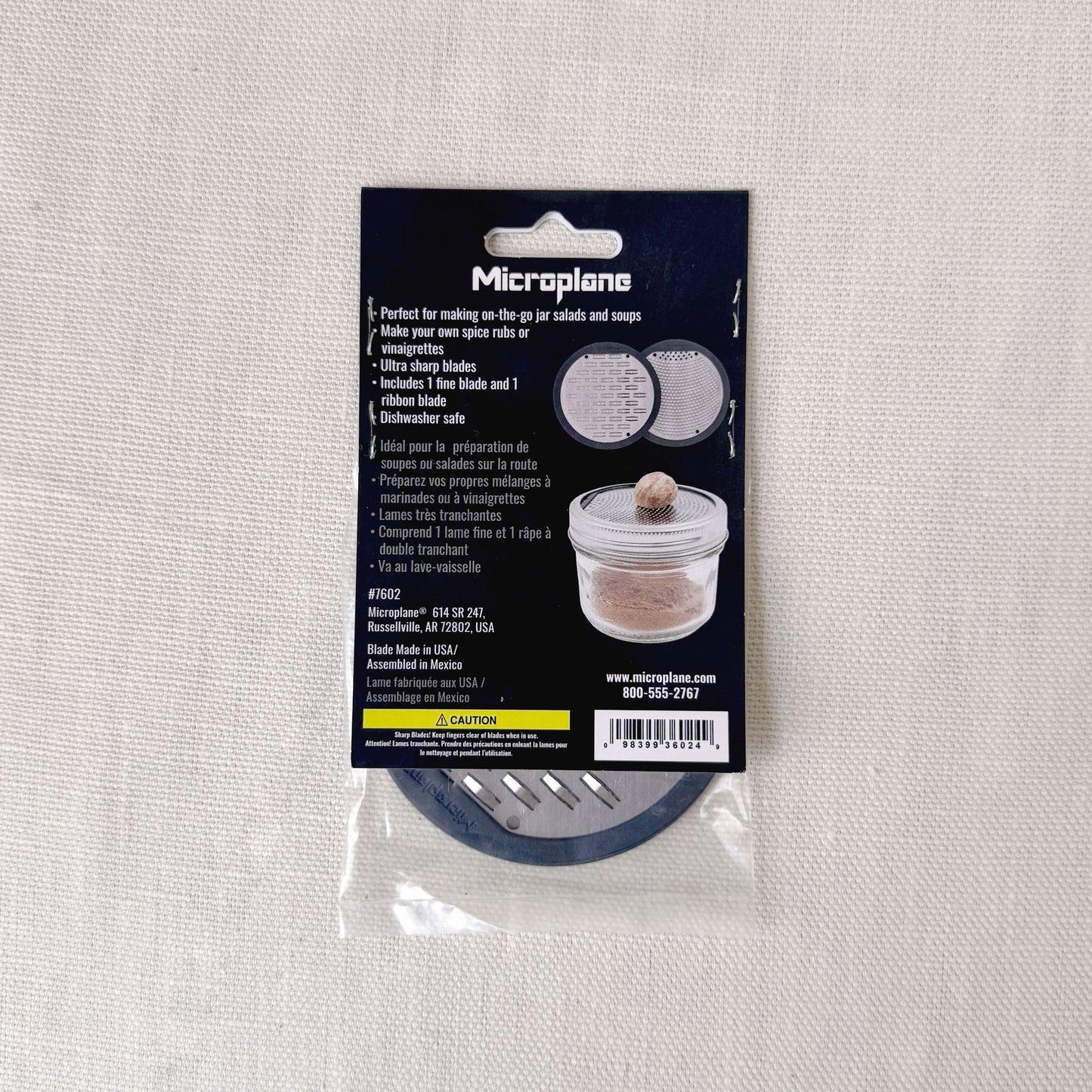 New - Microplane Jar Lid Grater