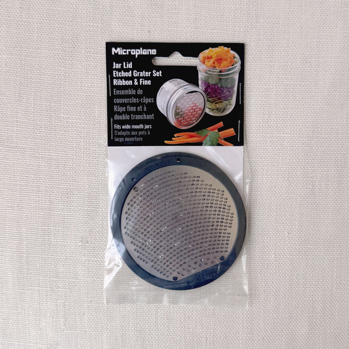 New - Microplane Jar Lid Grater
