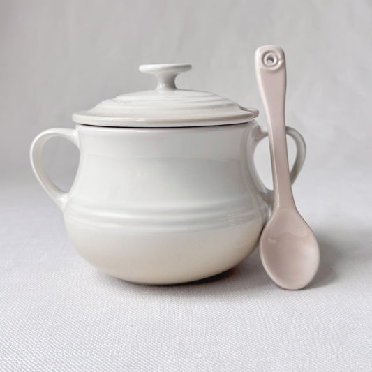 'Le Creuset' Sugar Bowl & Spoon Set