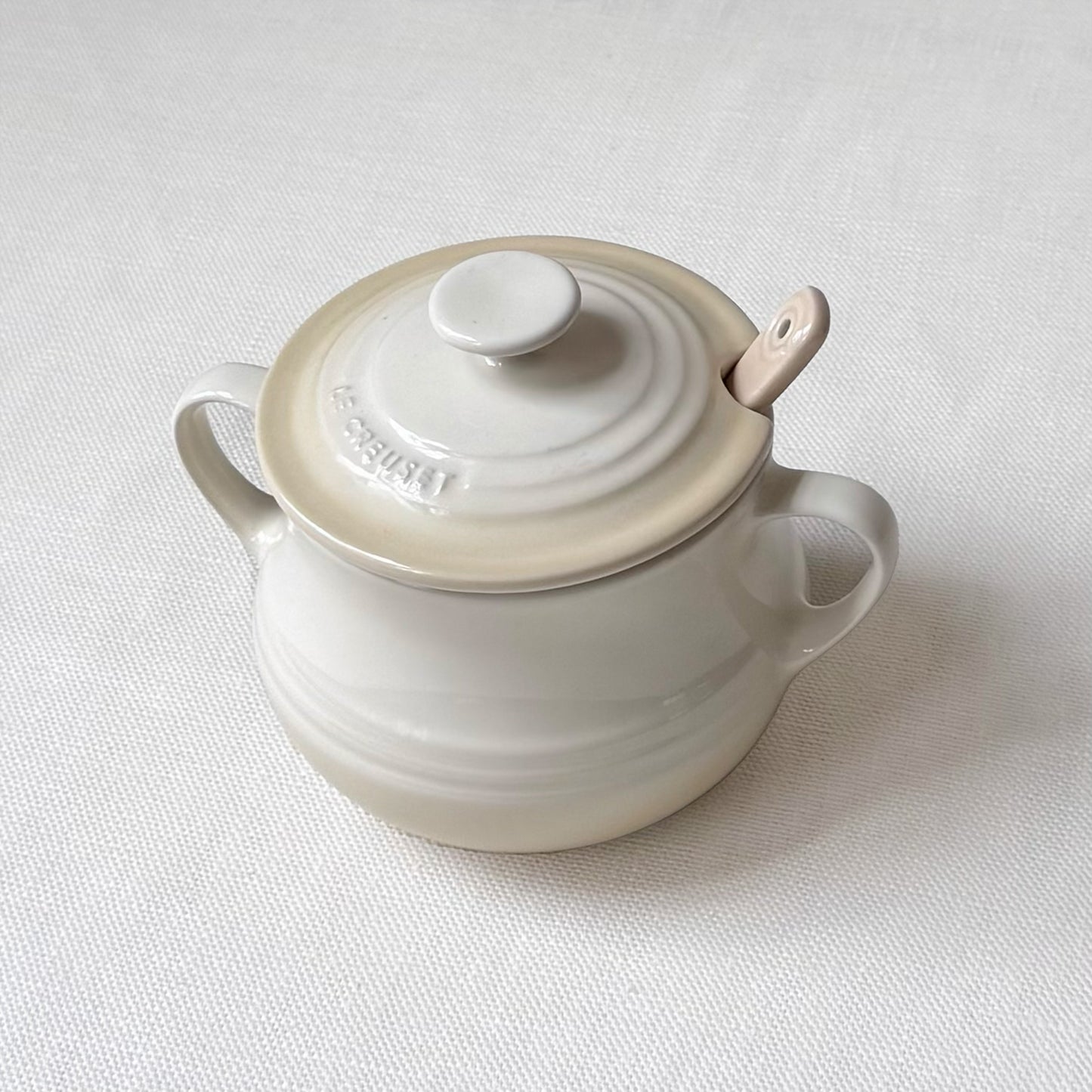 'Le Creuset' Sugar Bowl & Spoon Set