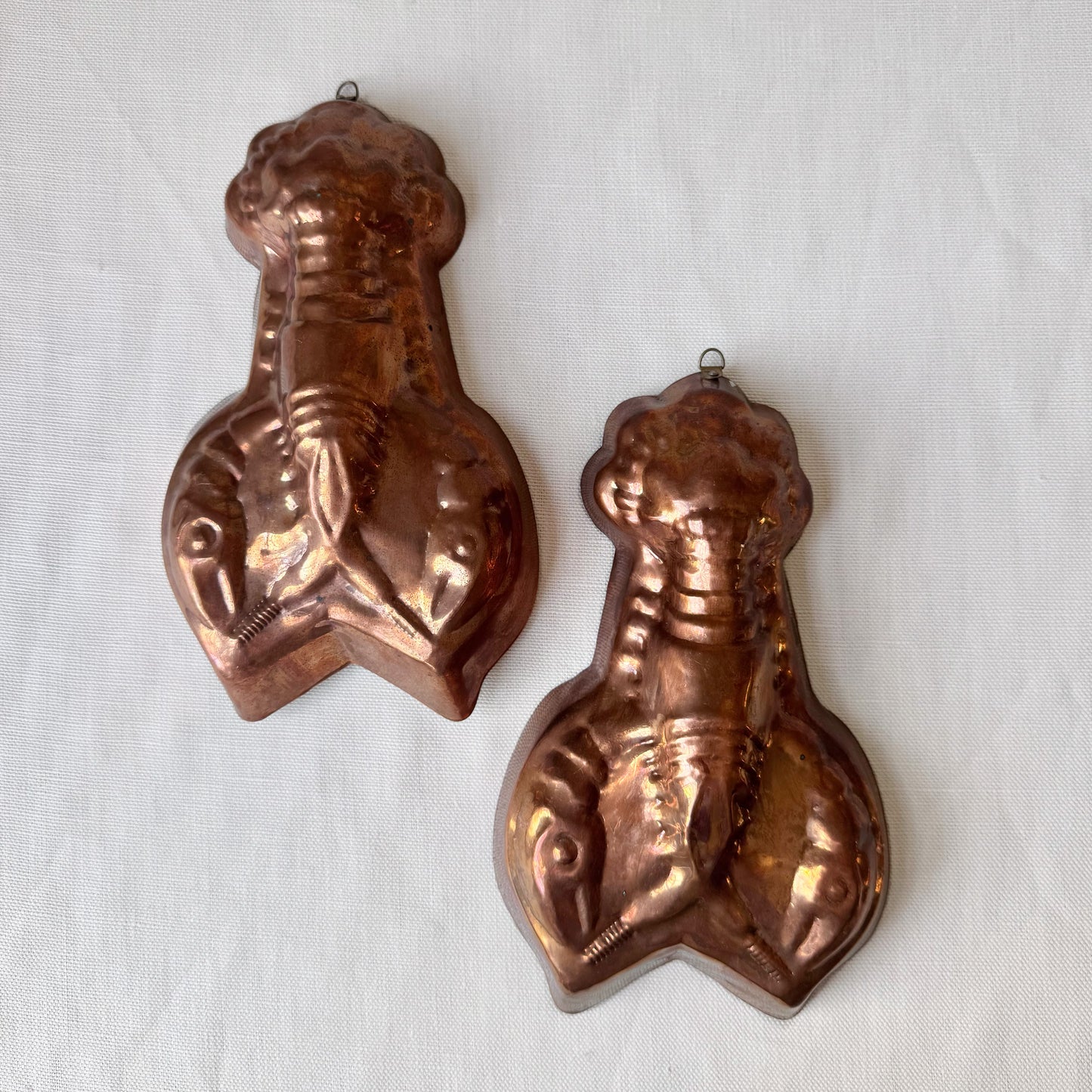 Vintage Lobster Copper Molds