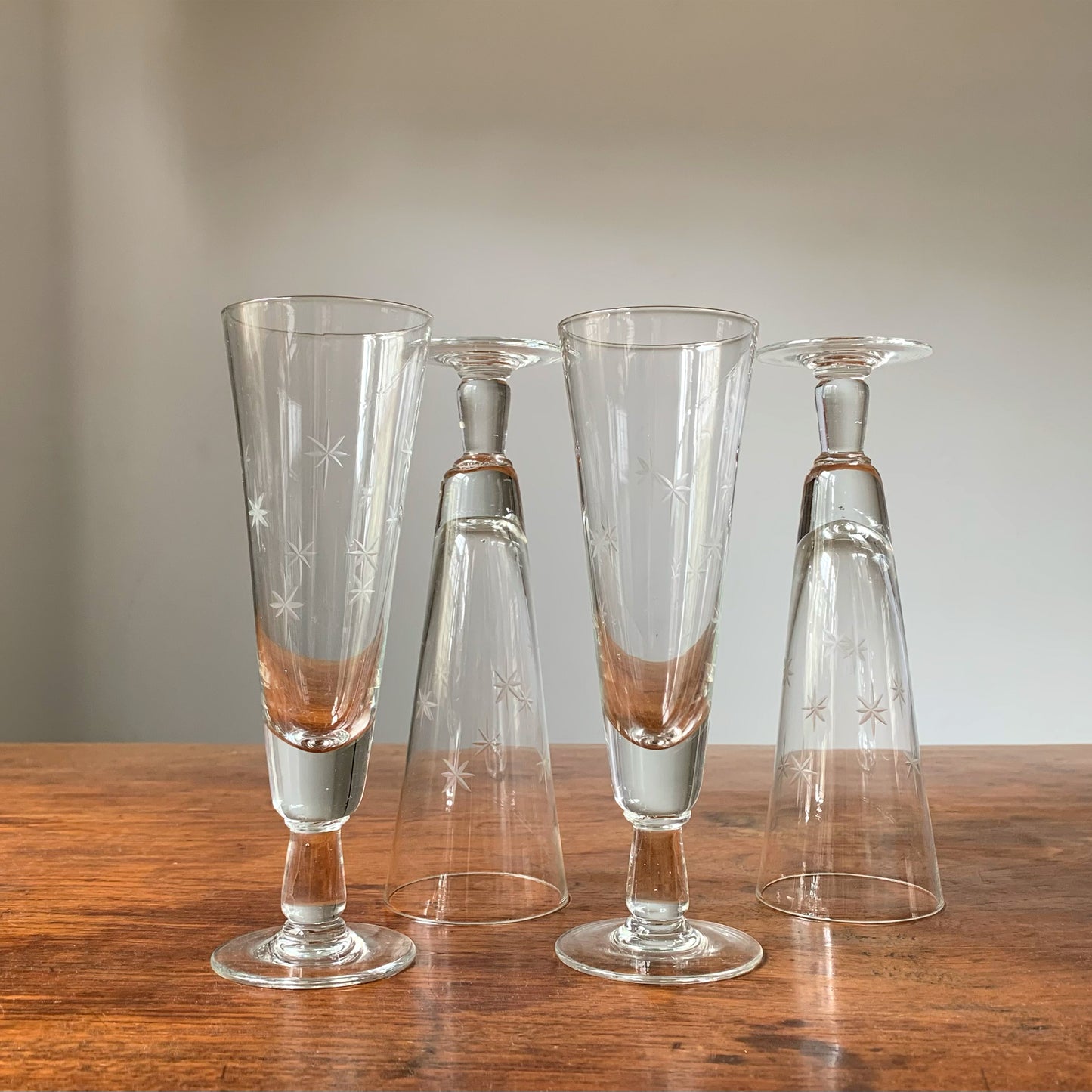 MCM Atomic Starburst Pilsner Glasses