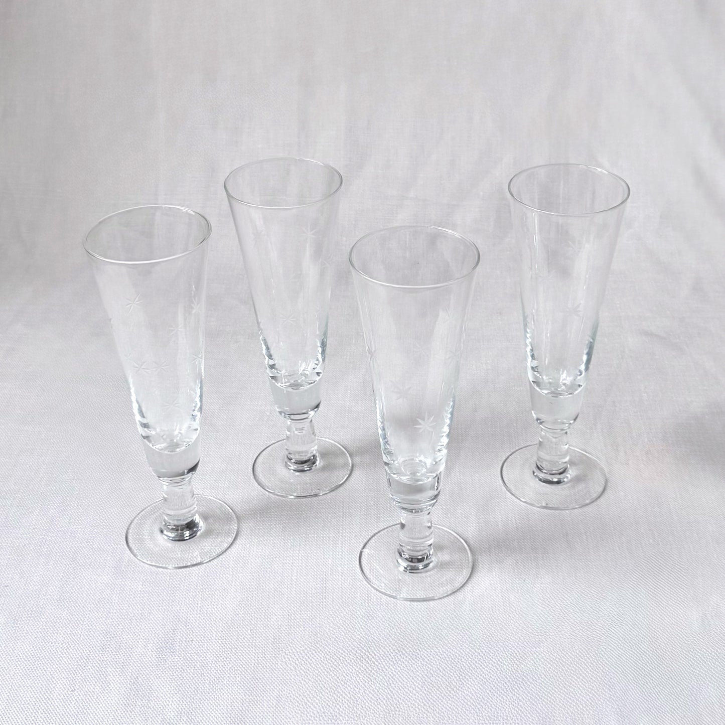 MCM Atomic Starburst Pilsner Glasses
