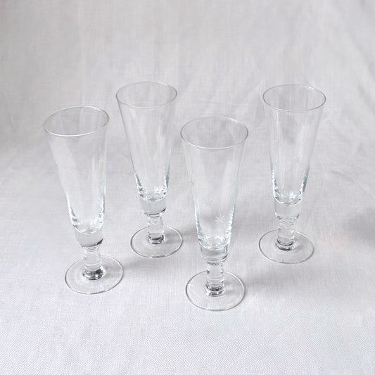 MCM Atomic Starburst Pilsner Glasses