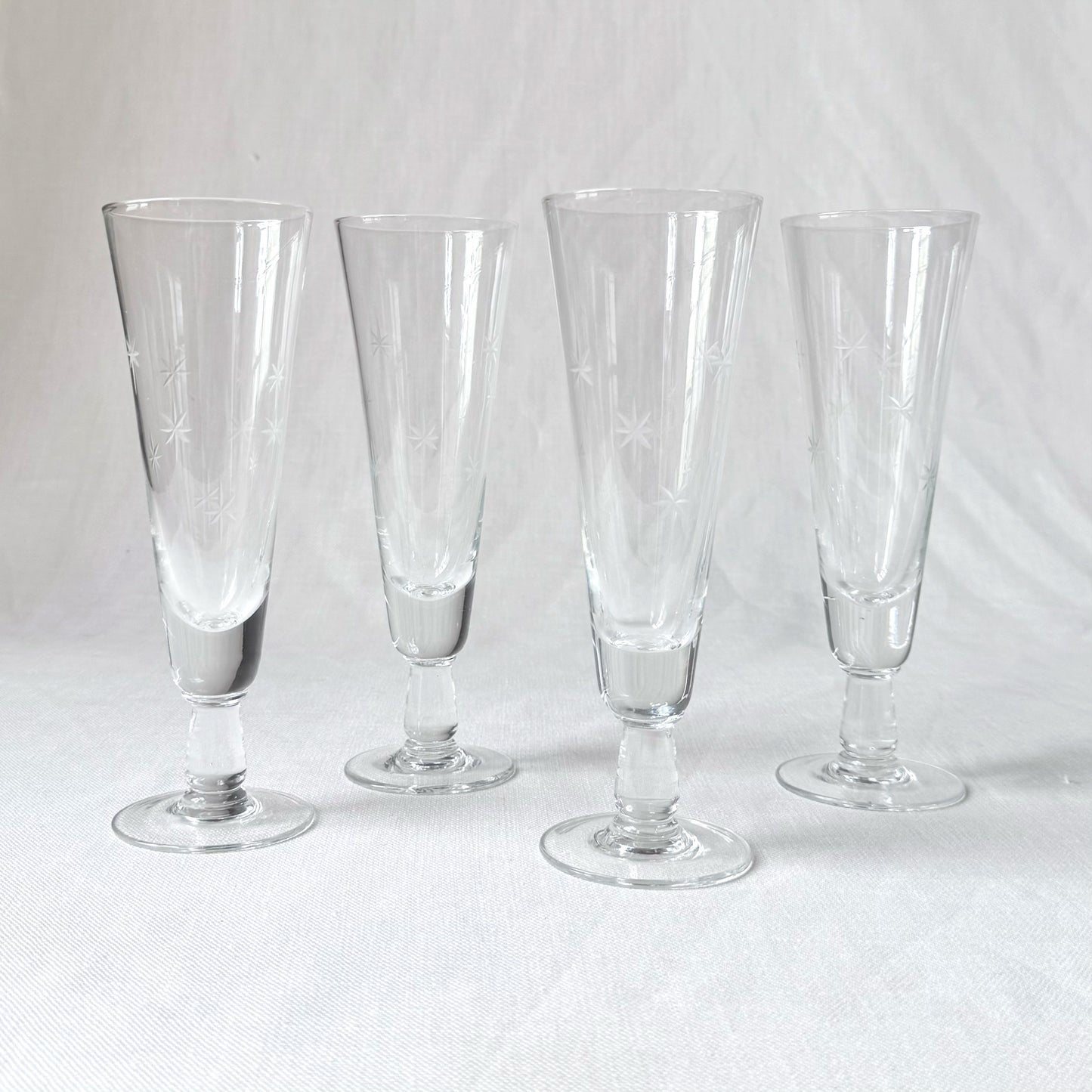 MCM Atomic Starburst Pilsner Glasses